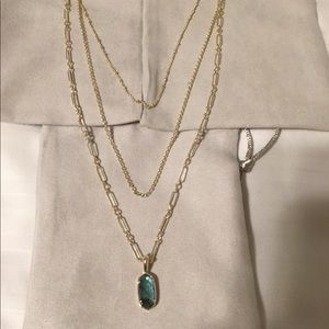 Kendra Scott triple strand “Elisa” necklace